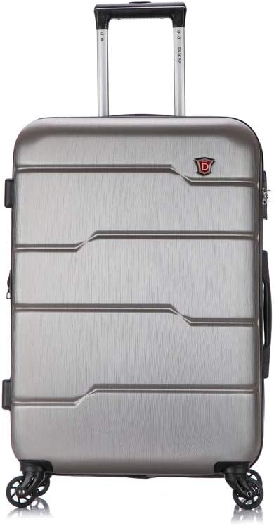 DUKAP RODEZ Hardside Luggage with Ergonomic Handles and TSA Lock 24" - SILVER Like New