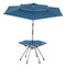 ARROWHEAD OUTDOOR KKS0294U 8FT BEACH UMBRELLA + FOLDING TABLE KKS0294U - BLUE - Like New