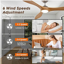 IHomeAdore CF315BS 72 Inch Large Ceiling Fan - Timber Gray - Like New