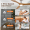 IHomeAdore CF315BS 72 Inch Large Ceiling Fan - Timber Gray - Like New