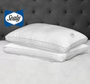 sealy Sterling Collection Down Alternative Pillows 400 Thread Queen - 2 Pack - Brand New