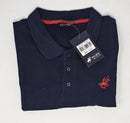 PACIFIC POLO CLUB MEN'S SHORT SLEEVES 3 BUTTONS POLO SHIRT - SIZE: MEN XL - NAVY - Like New