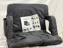 GENERIC HEATED FOLDING STADIUM SEAT / 2 USB CONTROL - BLACK - Like New