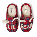 26117 DEARFOAMS TODDLER AND KIDS' LIL BEAR SLIPPER, TARTAN PLAID, SIZE YOUTH 13 - Brand New