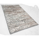 BIBB HOME WASHABLE FLANNEL PRINTED AREA RUG WITH LATEX BACK 4X6FT - URBAN TIMBER - Like New