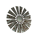 Zeckos Galvanized Metal Windmill Wall Sculpture Timeless Country - 21" W - Brand New