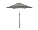 ASTELLA 9 FT. STEEL MARKET PUSH TILT PATIO UMBRELLA IN POLYESTER TAUPE - GRAY - Like New