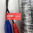 ZOSI 60 FEET ALL-IN-ONE VIDEO POWER CABLE MODEL: SP-XC-1803-TVI - BLACK - Like New