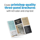 HP Professional Tri-fold 8.5x11 in, 48 lb, Glossy 150 Sheets 4WN12A - White - Brand New