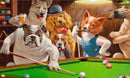 LEPCKIAT DOGS PLAYING BILLIARDS FUNNY FLAG 3X5FT,MEME FLAG,VIVID COLOR - Like New