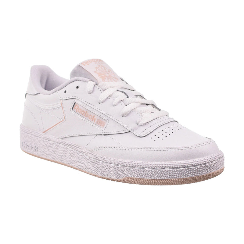 REEBOK WOMEN'S CLUB C 85 SHOES SIZE: WOMEN 7.5 (AU/UK W5) (EU W38) - WHITE/PINK - Like New
