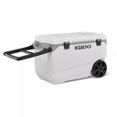 IGLOO LATITUDE 137 CANS 90 QUART ROLLING COOLER POLYETHYLENE - WHITE-GRAY - Like New