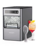 HICOZY COUNTERTOP ICE MAKER ICE IN 6 MINS 24 LBS/DAY PORTABLE&COMPACT CB23H GRAY - Like New