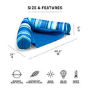 Big Joe Noodle Sling Pool Seat with Armrests Blurred Blue 3 feet B085M3JG84 - Brand New