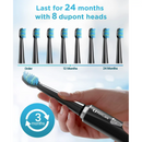 Phylian Sonic Electric Toothbrush High Power Rechargeable Brush HH06007 - Black - Like New