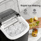 KISMILE ICE MAKERS COUNTERTOP WITH CARRY HANDLE - BLACK - Like New