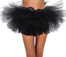 88-B16030008-01-BLK-OS Simplicity Women's Classic 5 Layered Tulle Tutu Skirt - Like New