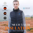 IUREK ZD932 HEATED VEST - SIZE: WOMEN M - BLACK - Brand New