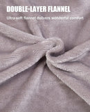 Veohaut 50' x 60' Electric Blanket Heated Throw with Double-Layer Flannel - GRAY - Like New