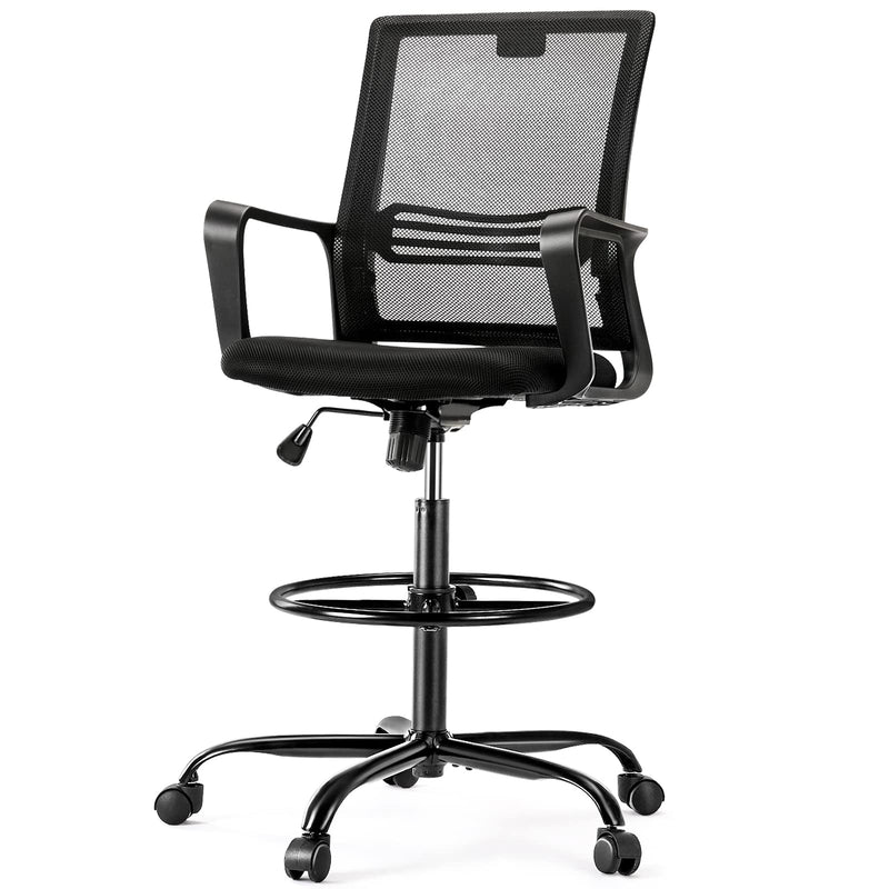 OLIXIS DRAFTING CHAIR TALL STANDING OFFICE DESK CHAIR ADJUSTABLE FOOT RING - Like New