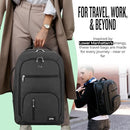 SOLO NEW YORK TSA LAPTOP BACKPACK FOR WOMEN & MEN CARRY ON BOOKBAG TRAVEL - GREY - Brand New