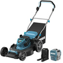 Wesco 60V Brushless Push Lawn Mower 20-Inch, Battery, 7 Heights, WS8704U - BLUE - Like New