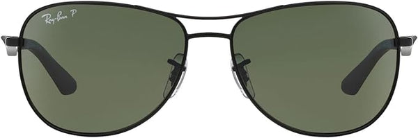 Ray-Ban Men's RB3519 Aviator Sunglasses - Green Polarized/ - Scratch & Dent