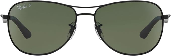 Ray-Ban Men's RB3519 Aviator Sunglasses - Green Polarized/ - Scratch & Dent