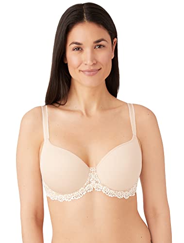 WACOAL WOMEN'S EMBRACE LACE CONTOUR BRA - SIZE: WOMEN 34D - COLOR: SAND - Brand New