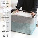 Sea Team Oversized Rectangle Canvas Open-Top Storage Baskets, 3-Pack - Brand New