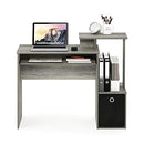 FURINNO ECON MULTIPURPOSE HOME OFFICE COMPUTER WRITING DESK FRENCH OAK BLACK - Like New