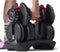 BOWFLEX SELECTTECH DUMBBELL, SINGLE, ADJUSTABLE 5 TO 52.5 LB - BLACK - Brand New
