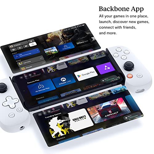 BACKBONE ONE MOBILE GAMING CONTROLLER - WHITE - Like New