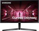 SAMSUNG 24" FHD 1080p CRG5 Curved Gaming Monitor, LC24RG50FZNXZA - Black Like New