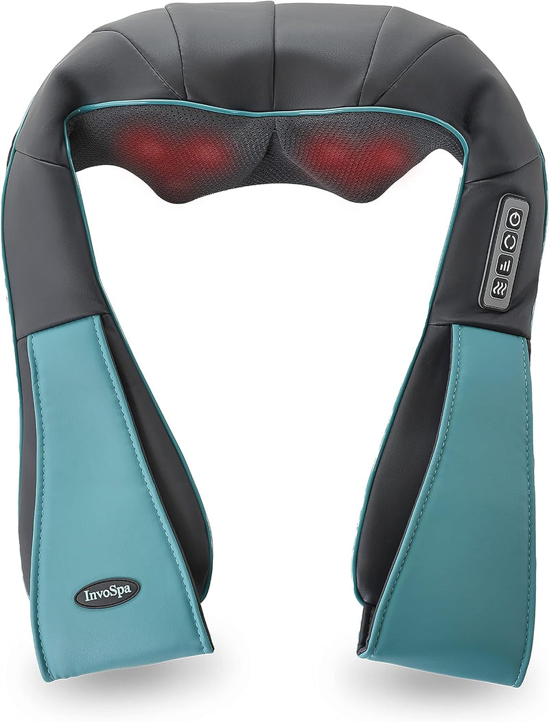 InvoSpa Shiatsu Neck and Back Massager with Heat JC-668 - BLUE/BLACK - Like New