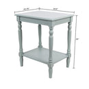 Decor Therapy Simplify Wood Accent Storage Shelf End Table FR1576 - Artic Blue - Like New