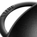 STAUB CAST IRON BABY WOK, 0.5-QUART - BLACK MATTE - Like New