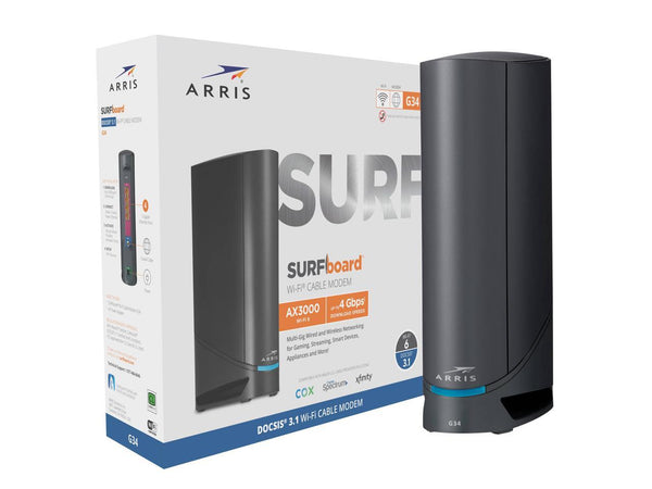 Arris G34 SURFboard® DOCSIS® 3.1 Gigabit Modem & Wi-Fi® 6 Router