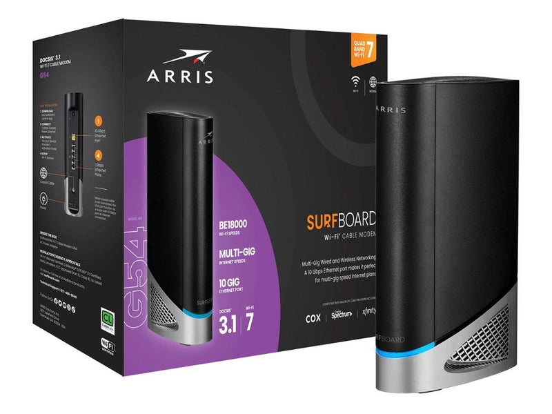 Arris G54 SURFboard® DOCSIS® 3.1 Gigabit Modem & Wi-Fi® 7 Router