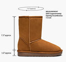 Vepose Women's Boots Suede Snow Booties Warm Ankle Booties CJY987 Brown 11 - Brand New