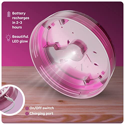 Dan&Darci Light-Up Unicorn Terrarium Kit Gifts - Pink - Brand New