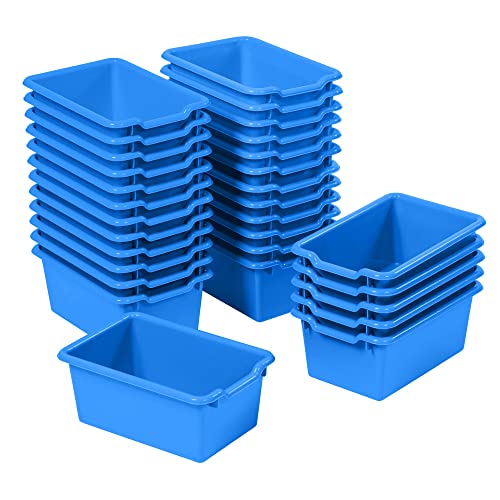 ECR4KIDS SCOOP FRONT STORAGE BIN MULTIPURPOSE 30-PIECE ELR-0482-30-BL - BLUE - Like New