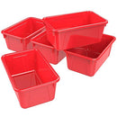Storex Classroom Portable Cubby Bin, 5-Pack - Red - Brand New