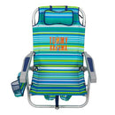 Tommy Bahama 5 Position Beach Chair (Green Stripes) - Like New