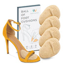 WALKIZE METATARSAL PADS WOMEN HEEL INSERTS BALL OF FOOT CUSHIONS - TAN New