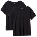 AMAZON ESSENTIALS WOMENS REGULAR-FIT 2 PACKS - SIZE 3X - BLACK - Like New