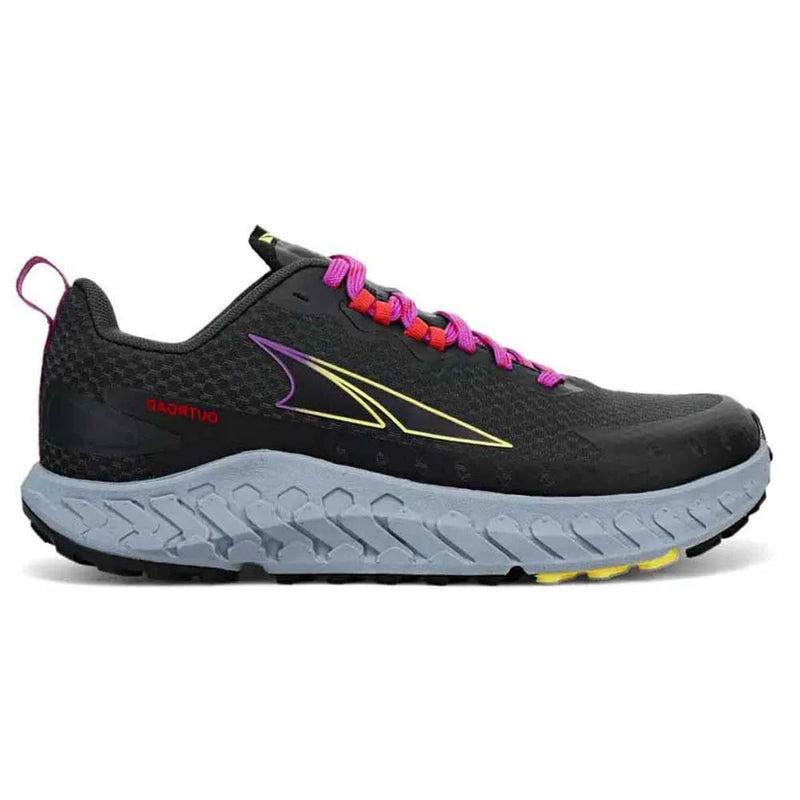 ALTRA OUTROAD RUNNING SHOES BLACK PURPLE - SIZE: WOMEN 9 - BLACK PURPLE - Like New