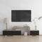 Modern TV Stand with Quick Assemble Drawers W67943606 - Black/Brown - Like New