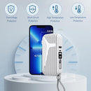 SHDNXASJ POWER BANK IPHONE PORTABLE CHARGER 10000MAH BUILT-INS CABLES - WHITE - Like New