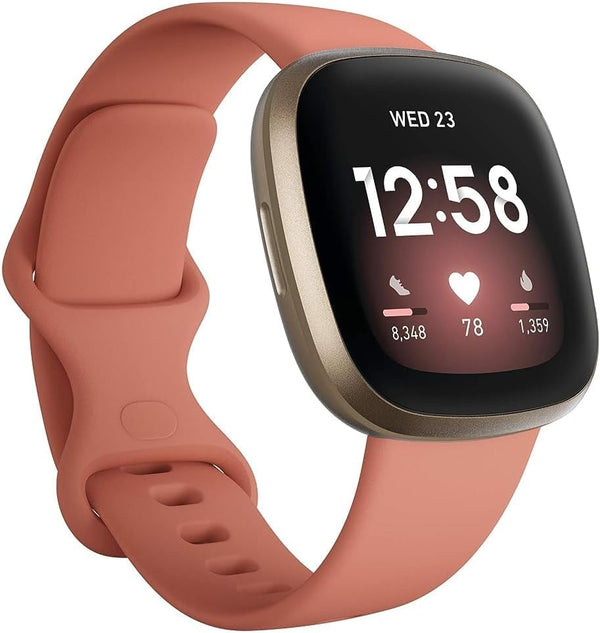 Fitbit Versa 3 Health & Fitness Smartwatch - Pink Like New